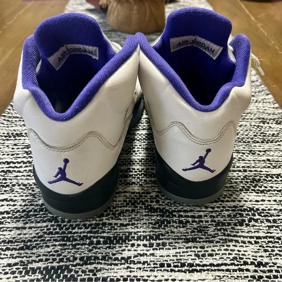 Jordan 5 dark concord purple/white Grade School size 5Y no box - Picture 4 of 8